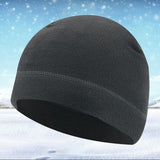 Maxbell Windproof Skull Hat Men Lightweight Winter Beanie for Basketball Hiking Dark Gray