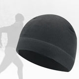 Maxbell Windproof Skull Hat Men Lightweight Winter Beanie for Basketball Hiking Dark Gray