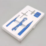 Maxbell Fishing Reel Repair Tool Kit Durable Metal Multi Use for Outdoor Activities Blue