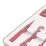 Maxbell Fishing Reel Repair Tool Kit Durable Metal Multi Use for Outdoor Activities Red