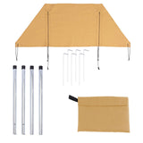 Maxbell Windproof Camping Windshield Canvas Barbecue Privacy Grills Cooking bonfires Khaki