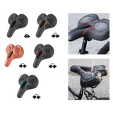 Maxbell Mountain Bike Seat Cushion Shock Absorbing for Cycling Parts Road Bikes Black