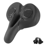 Maxbell Mountain Bike Seat Cushion Shock Absorbing for Cycling Parts Road Bikes Black