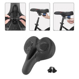 Maxbell Mountain Bike Seat Cushion Shock Absorbing for Cycling Parts Road Bikes Black