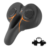 Maxbell Mountain Bike Seat Cushion Shock Absorbing for Cycling Parts Road Bikes Orange