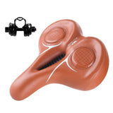 Maxbell Mountain Bike Seat Cushion Shock Absorbing for Cycling Parts Road Bikes Brown