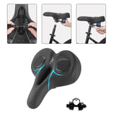 Maxbell Mountain Bike Seat Cushion Shock Absorbing for Cycling Parts Road Bikes Blue