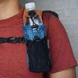 Maxbell Water Bottle Holder with Drawstring Pouch Bags Hydration Carrier Blue