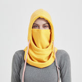 Maxbell Maxbell Balaclava Winter Hat Facial Neck Warmer for Snowboarding Ski Men Women Yellow