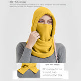 Maxbell Maxbell Balaclava Winter Hat Facial Neck Warmer for Snowboarding Ski Men Women Yellow