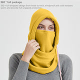 Maxbell Maxbell Balaclava Winter Hat Facial Neck Warmer for Snowboarding Ski Men Women Yellow