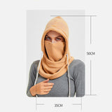 Maxbell Balaclava Face Cover Windproof Neck Warmer Balaclava Breathable Brown