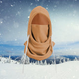 Maxbell Balaclava Face Cover Windproof Neck Warmer Balaclava Breathable Brown