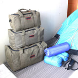 Maxbell Maxbell Canvas Duffle Bag Zipped House Moving Luggage Bag for Laundry Travel Bedding 75cmx40cmx40cm