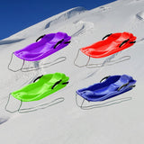 Maxbell Maxbell Snowboard Toboggan Rope Handles Brakes Snow Sledge Master for Winter Outdoor Purple