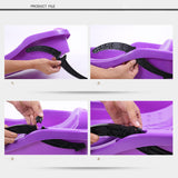 Maxbell Maxbell Snowboard Toboggan Rope Handles Brakes Snow Sledge Master for Winter Outdoor Purple