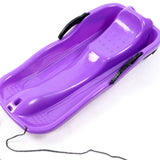 Maxbell Maxbell Snowboard Toboggan Rope Handles Brakes Snow Sledge Master for Winter Outdoor Purple