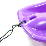 Maxbell Maxbell Snowboard Toboggan Rope Handles Brakes Snow Sledge Master for Winter Outdoor Purple