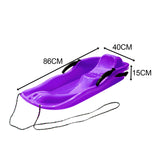Maxbell Maxbell Snowboard Toboggan Rope Handles Brakes Snow Sledge Master for Winter Outdoor Purple