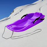 Maxbell Maxbell Snowboard Toboggan Rope Handles Brakes Snow Sledge Master for Winter Outdoor Purple