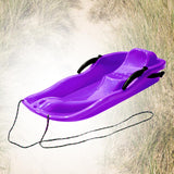 Maxbell Maxbell Snowboard Toboggan Rope Handles Brakes Snow Sledge Master for Winter Outdoor Purple