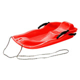 Maxbell Maxbell Snowboard Toboggan Rope Handles Brakes Snow Sledge Master for Winter Outdoor Red