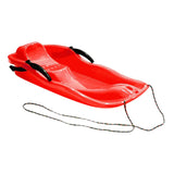 Maxbell Maxbell Snowboard Toboggan Rope Handles Brakes Snow Sledge Master for Winter Outdoor Red