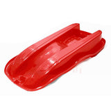 Maxbell Maxbell Snowboard Toboggan Rope Handles Brakes Snow Sledge Master for Winter Outdoor Red