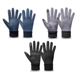Maxbell Maxbell Anti Slip Winter Warm Gloves Mittens Touch Screen Waterproof Soft Mens Black