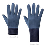 Maxbell Maxbell Anti Slip Winter Warm Gloves Mittens Touch Screen Waterproof Soft Mens Blue