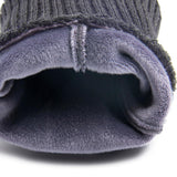 Maxbell Maxbell Anti Slip Winter Warm Gloves Mittens Touch Screen Waterproof Soft Mens Blue