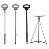 Maxbell Maxbell Multifunctional Trekking Poles Portable Folding Cane Anti Skid for Travel Aureate