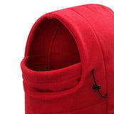 Maxbell Maxbell Balaclava Adjustable Scarf Winter Hat Windproof Neck Warmer Comfortable Red