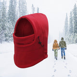 Maxbell Maxbell Balaclava Adjustable Scarf Winter Hat Windproof Neck Warmer Comfortable Red