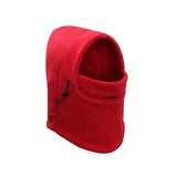 Maxbell Maxbell Balaclava Adjustable Scarf Winter Hat Windproof Neck Warmer Comfortable Red