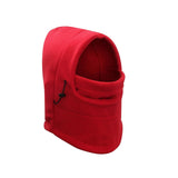 Maxbell Maxbell Balaclava Adjustable Scarf Winter Hat Windproof Neck Warmer Comfortable Red