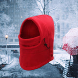 Maxbell Maxbell Balaclava Adjustable Scarf Winter Hat Windproof Neck Warmer Comfortable Red