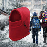 Maxbell Maxbell Balaclava Adjustable Scarf Winter Hat Windproof Neck Warmer Comfortable Red