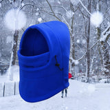 Maxbell Maxbell Balaclava Adjustable Scarf Winter Hat Windproof Neck Warmer Comfortable Blue