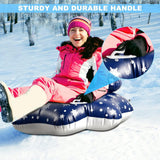 Maxbell Large Inflatable Snow Sleds Snow Tube Winter Toy for Children and Adults