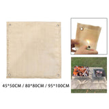 Maxbell Maxbell Fireproof Mat Fireproof Cloth Thermal Resistant Flame Retardant for BBQ Camping Small
