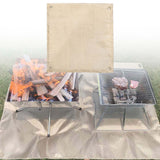 Maxbell Maxbell Fireproof Mat Fireproof Cloth Thermal Resistant Flame Retardant for BBQ Camping Small