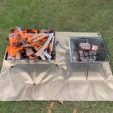 Maxbell Maxbell Fireproof Mat Fireproof Cloth Thermal Resistant Flame Retardant for BBQ Camping Medium