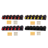 Maxbell Fishing Rod Holder Vertical 6 Rods Rod Stand for Garage Storage Wall Mounted Orange