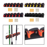 Maxbell Fishing Rod Holder Vertical 6 Rods Rod Stand for Garage Storage Wall Mounted Orange