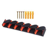 Maxbell Fishing Rod Holder Vertical 6 Rods Rod Stand for Garage Storage Wall Mounted Orange