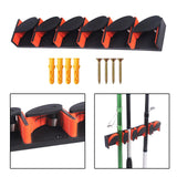 Maxbell Fishing Rod Holder Vertical 6 Rods Rod Stand for Garage Storage Wall Mounted Orange