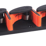 Maxbell Fishing Rod Holder Vertical 6 Rods Rod Stand for Garage Storage Wall Mounted Orange