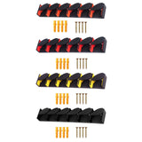 Maxbell Fishing Rod Holder Vertical 6 Rods Rod Stand for Garage Storage Wall Mounted Orange