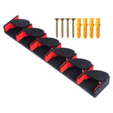 Maxbell Fishing Rod Holder Vertical 6 Rods Rod Stand for Garage Storage Wall Mounted Red